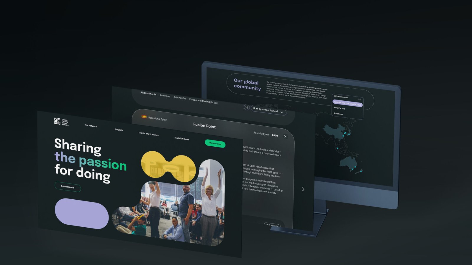 DFGN website mockup